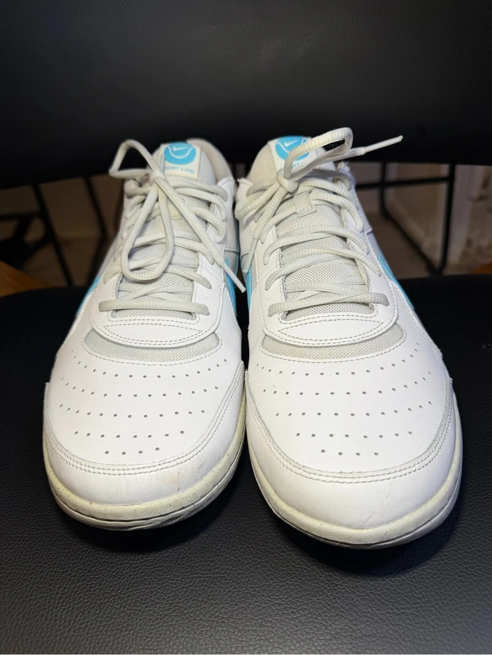 Men's Nike Zoom Court Lite 3 White/Baltic Blue-Photon Dust (DV3258 100) - SZ 13